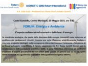 AL VIA A CASTEL GANDOLFO IL FORUM SCIENTIFICO “ENERGIA ED AMBIENTE” energia ed ambiente