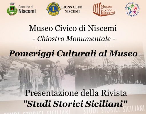 NISCEMI, AL MUSEO CIVICO SI PRESENTA LA RIVISTA “STUDI STORICI SICILIANI” museo civico