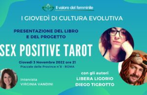 LIBERA LIGORIO E DIEGO TIGROTTO PRESENTANO IL LIBRO “SEX POSITIVE TAROT” A ROMA Libera Ligorio