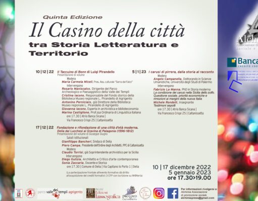 CALTANISSETTA, DOMANI IL SEMINARIO “I CARUSI DI PIRRERA, DALLA STORIA AL RACCONTO” carusi