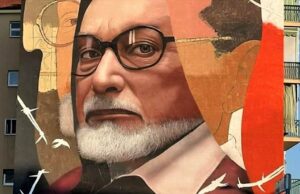 SERRADIFALCO, GIULIO GEBBIA E IL SUO MURALE DEDICATO AL GRANDE PRIMO LEVI A NICHELINO gebbia