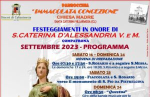 SANTA CATERINA VILLARMOSA, I FESTEGGIAMENTI DELLA COMPATRONA Santa Caterina