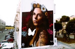 DA SERRADIFALCO A BRINDISI: BEATRICE È IL NUOVO MURALES DI GIULIO GEBBIA Beatrice