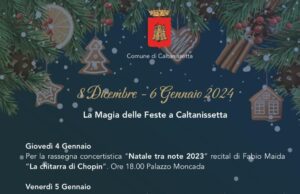 A CALTANISSETTA “LA MAGIA DELLE FESTE” (4, 5 E 6 GENNAIO 2024) caltanissetta