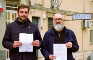 LAGO SOPRANO DI SERRADIFALCO, TERRITO E BONFANTI VANNO DAI CARABINIERI bonfanti
