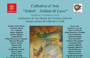 NO ALLA GUERRA E ALLA VIOLENZA, A PALERMO LA MOSTRA “ARTISTI: SOLDATI DI LUCE” palermo