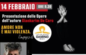 PALERMO, LO SCRITTORE DE CARO OSPITE DELL’ASSOCIAZIONE “UN NUOVO GIORNO” De Caro