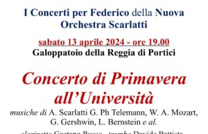 CONCERTO DI PRIMAVERA AL GALOPPATOIO DELLA REGGIA DI PORTICI concerto