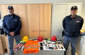 ARRESTATE TRE PERSONE PER FURTO DI RAME DALLA LINEA FERROVIARIA rame