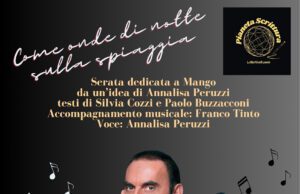OMAGGIO A PINO MANGO A ROMA CON “COME ONDE DI NOTTE SULLA SPIAGGIA” mango
