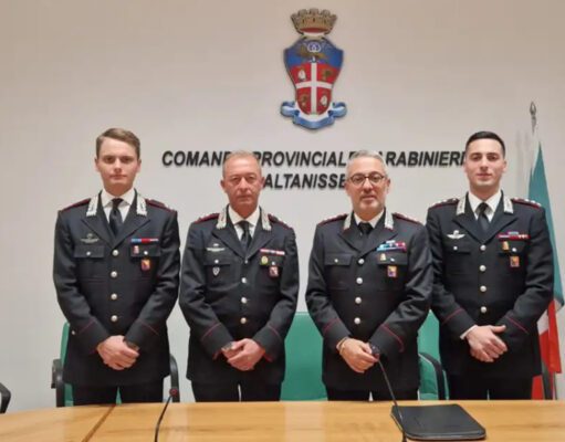 ARMA DEI CARABINIERI, PRESENTATI I NUOVI UFFICIALI DI CALTANISSETTA carabinieri