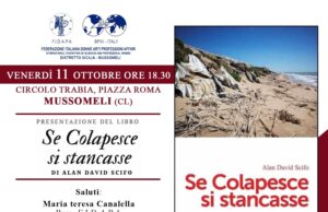 A MUSSOMELI OGGI POMERIGGIO “SE COLAPESCE SI STANCASSE” Colapesce