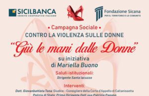 CALTANISSETTA E LA CAMPAGNA SOCIALE “CONTRO LA VIOLENZA SULLE DONNE” campagna sociale