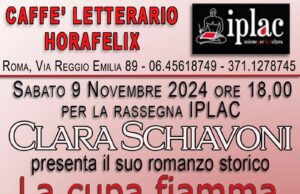 A ROMA LA PRESENTAZIONE DEL ROMANZO STORICO DI CLARA SCHIAVONI Clara Schiavoni