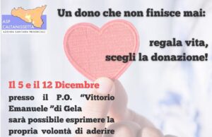 GIOVEDÌ A GELA SENSIBILIZZAZIONE SULLA DONAZIONE DEGLI ORGANI E DEI TESSUTI Organi