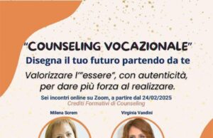 “COUNSELING VOCAZIONALE: DISEGNARE IL FUTURO A PARTIRE DA SÉ” futuro