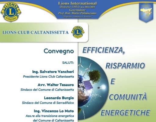 GIOVEDÌ POMERIGGIO CONVEGNO DEL LIONS CLUB CALTANISSETTA Club