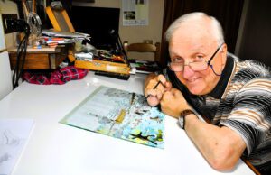 FIERA DEL FUNGO DI BORGOTARO, ECCO IL “CANTASTORIE CON IL PENNELLO”: MARIO PREVI Mario Previ