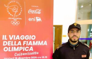 NEL NISSENO LA FIAMMA OLIMPICA DI MILANO-CORTINA 2026 Milano