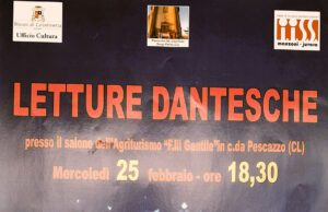 LETTURE DANTESCHE A CALTANISSETTA Letture Dantesche