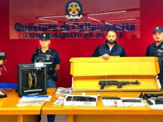 GELA, 25ENNE ARRESTATO PER FABBRICAZIONE E DETENZIONE DI ARMI gela